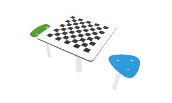 Stalas Šachmatams su kėdutėmis